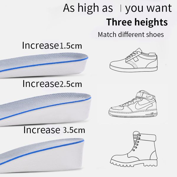 ultra thin invisible height increase insoles with breathable comfortable polyester bottom shoe insole height 1-3.5cm unisex, Black
ultra thin invisible height increase insoles with breathable comfortable polyester bottom shoe insole height 1-3.5cm unisex, Black