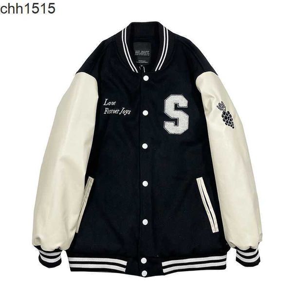 thickened quilted woolen jacket ins fashion 2022 autumn and winter american vintage loose plush jacket baseball jacket, Black;brown
thickened quilted woolen jacket ins fashion 2022 autumn and winter american vintage loose plush jacket baseball jacket, Black;brown