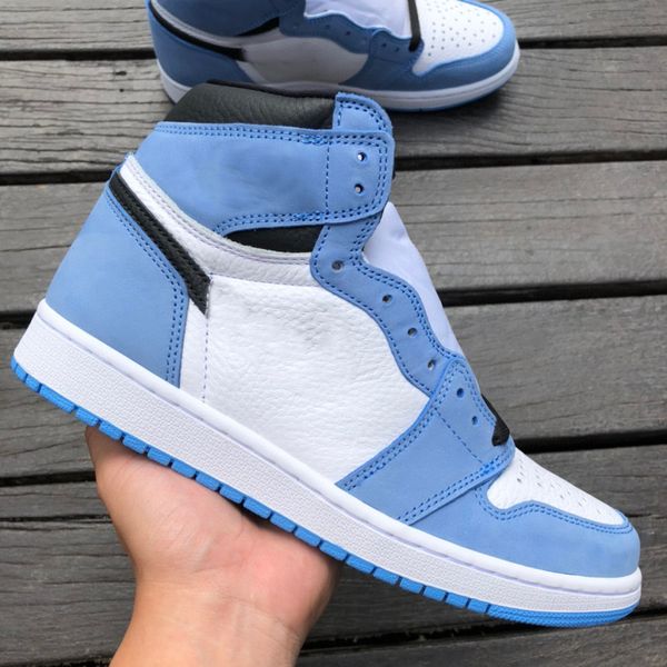 with box 1 1s mens basketball shoes university blue high cut white blue black men women trainers sports sneakers 555088-134 og quality 36-47
with box 1 1s mens basketball shoes university blue high cut white blue black men women trainers sports sneakers 555088-134 og quality 36-47
