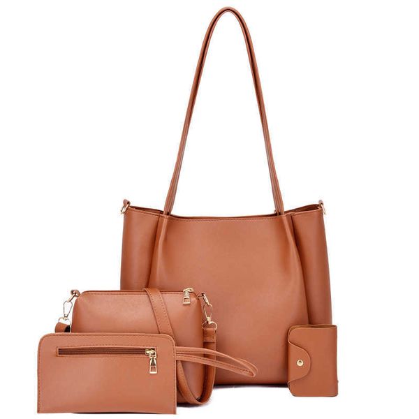 handbag spring son and mother's four piece set fashion large capacity single shoulder cross, Silver
handbag spring son and mother's four piece set fashion large capacity single shoulder cross, Silver