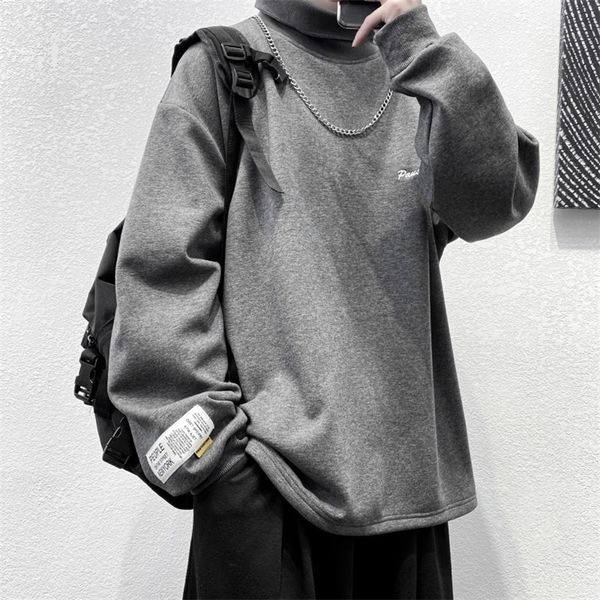 singleroad mens turtleneck sweatshirt men winter casual oversized harajuku japanese streetwear sweatshirts black hoodie men 201119
singleroad mens turtleneck sweatshirt men winter casual oversized harajuku japanese streetwear sweatshirts black hoodie men 201119