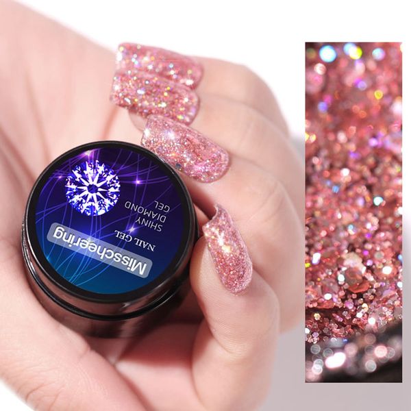 shining glitter sequins nail gel polish 5ml soak off uv led varnish super sparkling for diy nail art manicure, Red;pink
shining glitter sequins nail gel polish 5ml soak off uv led varnish super sparkling for diy nail art manicure, Red;pink