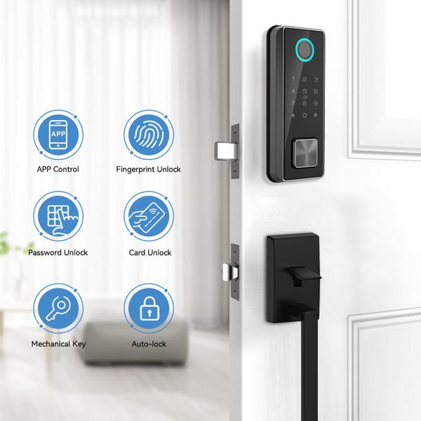 new wireless electronic bluetooth ttlock app fingerprint lock digital deatbolt smart lock
new wireless electronic bluetooth ttlock app fingerprint lock digital deatbolt smart lock