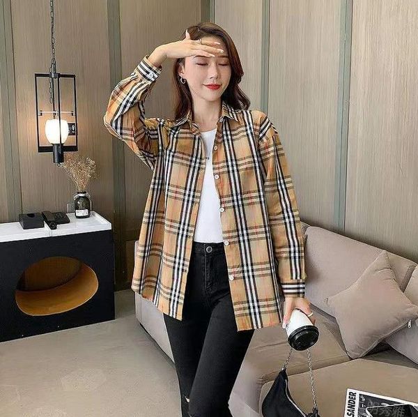 new women's blouses shirts designer women fashion classic spring autumn plaid t plus size casual long sleeve clothing a002, White
new women's blouses shirts designer women fashion classic spring autumn plaid t plus size casual long sleeve clothing a002, White