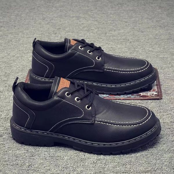 men's shoe increased business leather shoes korean version trend of non-slip leisure small black shoes work6679
men's shoe increased business leather shoes korean version trend of non-slip leisure small black shoes work6679