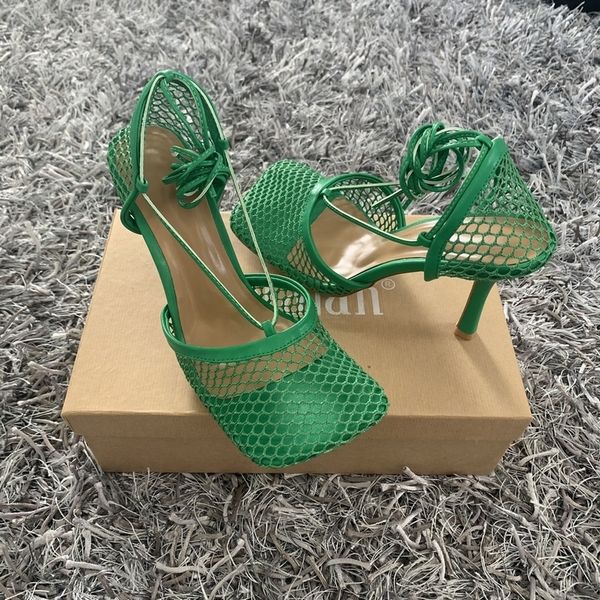 2022green mesh women pumps sandals female square toe high heels lace up cross-tied stiletto hollow party shoes woman 220308, Black
2022green mesh women pumps sandals female square toe high heels lace up cross-tied stiletto hollow party shoes woman 220308, Black