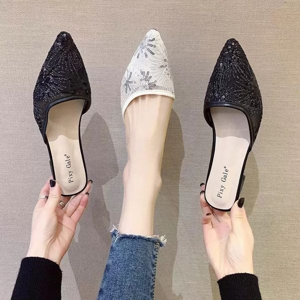 slippers office lady mesh bling sandals patchwok sandalias mules femme half slides women chunky heels loafers summer backless shoes, Black
slippers office lady mesh bling sandals patchwok sandalias mules femme half slides women chunky heels loafers summer backless shoes, Black