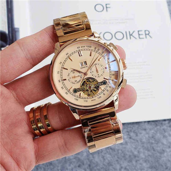 luxurious movement watches pp mechanical watch for men multifunctional automatic mechanical wristwatches quality timepiece, Slivery;brown
luxurious movement watches pp mechanical watch for men multifunctional automatic mechanical wristwatches quality timepiece, Slivery;brown