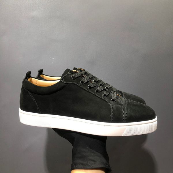 low help black suede leather red bottom shoes fashion luxury men wedding casual flats loafers sneaker women driving spikes ladies lace up re
low help black suede leather red bottom shoes fashion luxury men wedding casual flats loafers sneaker women driving spikes ladies lace up re