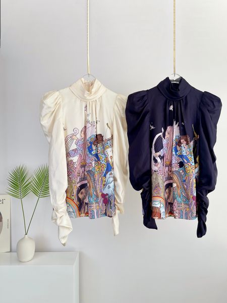 women's blouses & shirts 2022 australian designer designed new autumn and winter pleated long sleeve top, White
women's blouses & shirts 2022 australian designer designed new autumn and winter pleated long sleeve top, White