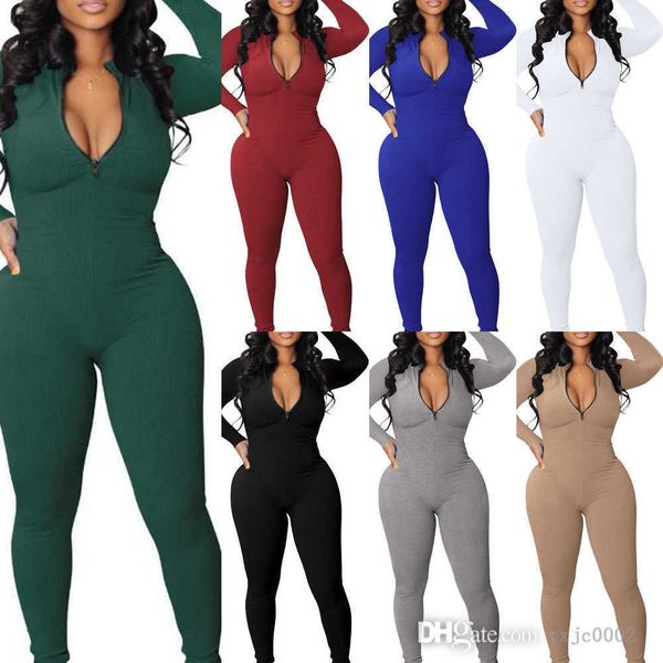 new womens jumpsuits capris pants knit rib bodycon fitness playsuit sportswear 2022 autumn long sleeve zipper rompers, Black;white
new womens jumpsuits capris pants knit rib bodycon fitness playsuit sportswear 2022 autumn long sleeve zipper rompers, Black;white