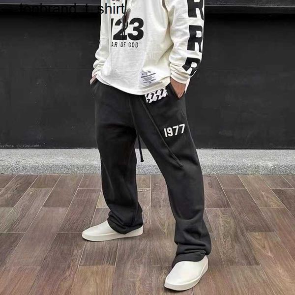 men's hoodies designer sweatshirts essential eighth season digital flocking printing pure cotton terry straight tube pants, Black
men's hoodies designer sweatshirts essential eighth season digital flocking printing pure cotton terry straight tube pants, Black