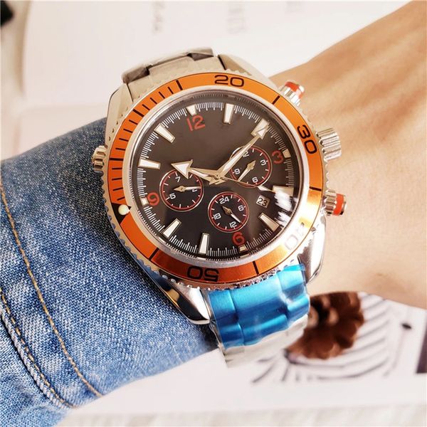 mens watch automatic self wind mechanical stainless steel sapphire crystal black orange bezel luxury wristwatch folding clasp, Slivery;brown
mens watch automatic self wind mechanical stainless steel sapphire crystal black orange bezel luxury wristwatch folding clasp, Slivery;brown