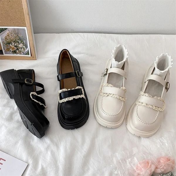sepatu mary jane kulit renda lolita desainer wanita kawaii lucu ujung bundar sepatu datar platform wanita retro fashion sepatu gesper 220614, Black
sepatu mary jane kulit renda lolita desainer wanita kawaii lucu ujung bundar sepatu datar platform wanita retro fashion sepatu gesper 220614, Black
