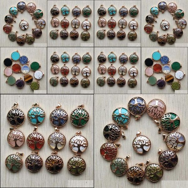 charms gold life of tree charms natural stone tiger eye lapis lazi crystal rose quartz malachite aventurine opal turquoise pendant fo dhnju, Bronze;silver
charms gold life of tree charms natural stone tiger eye lapis lazi crystal rose quartz malachite aventurine opal turquoise pendant fo dhnju, Bronze;silver