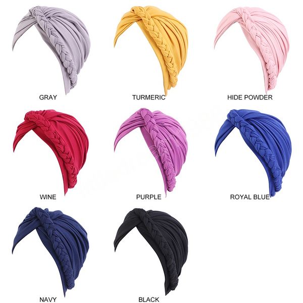 bohemian briaded turban cap twist style soild color with elastic headwrap for women soft bandana hair accessories, Blue;gray
bohemian briaded turban cap twist style soild color with elastic headwrap for women soft bandana hair accessories, Blue;gray