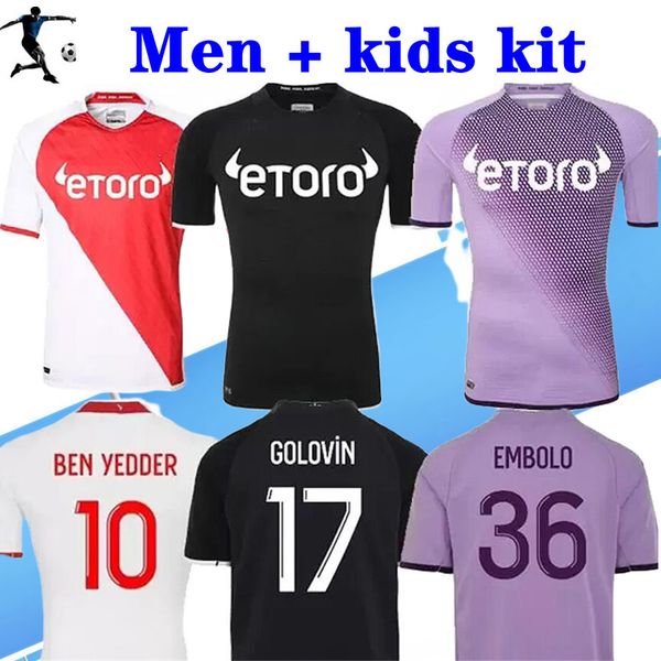 22 23 as monacos third soccer jerseys ben yedder 2022 2023 purple golovin boadu s.diop jean lucas minamino football shirt fofana volland gel, Black
22 23 as monacos third soccer jerseys ben yedder 2022 2023 purple golovin boadu s.diop jean lucas minamino football shirt fofana volland gel, Black