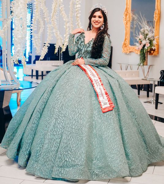 sage green quinceanera dresses beading sequined long sleeve ball gown sweet 16 prom dress party wear pageant evening gowns, Blue;red
sage green quinceanera dresses beading sequined long sleeve ball gown sweet 16 prom dress party wear pageant evening gowns, Blue;red
