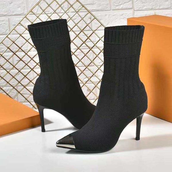luxury brand shoes designer boots high heel sock boots and genuine leather outdoors fashion womens boot by home011 06, Black
luxury brand shoes designer boots high heel sock boots and genuine leather outdoors fashion womens boot by home011 06, Black