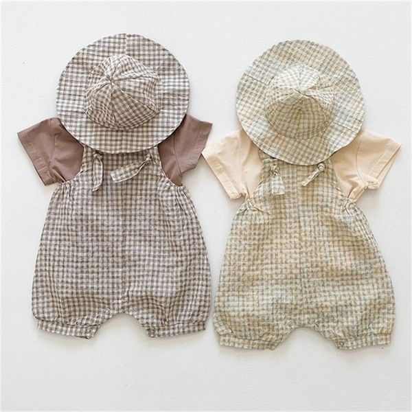 korean style summer infant baby boys girls clothes set cotton t-shirtlattice jumpsuithat born baby girls clothing suit 220425, White
korean style summer infant baby boys girls clothes set cotton t-shirtlattice jumpsuithat born baby girls clothing suit 220425, White