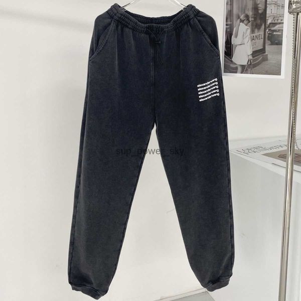 men's pants alexanders designer wangs fashion brand letter priting loose pants luxury new trousers, Black
men's pants alexanders designer wangs fashion brand letter priting loose pants luxury new trousers, Black