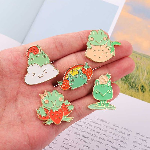cartoon frog shaped animal badge cute mini metal paint brooch coat backpack pin, Gray
cartoon frog shaped animal badge cute mini metal paint brooch coat backpack pin, Gray