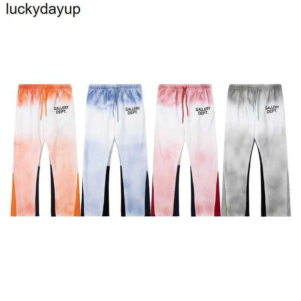 men's pants designer winter new galery dept tie dye gradient men women's casual pants, Black
men's pants designer winter new galery dept tie dye gradient men women's casual pants, Black