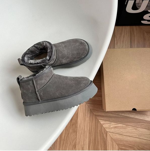 ultra mini platform boot designer woman winter ankle australia snow boots thick bottom real leather warm fluffy booties with fur95, Black
ultra mini platform boot designer woman winter ankle australia snow boots thick bottom real leather warm fluffy booties with fur95, Black