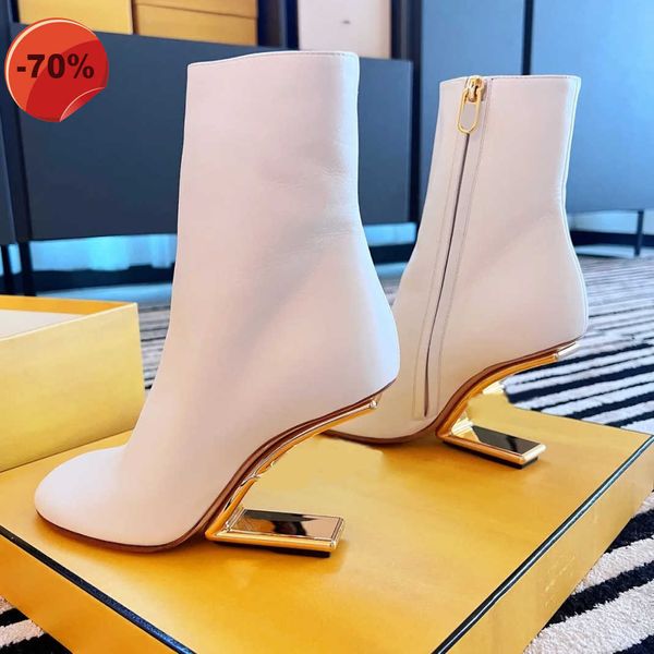 ankle boots shoes 35-42 boot designer womens fashion f special shaped heel cowskin square toes, Black
ankle boots shoes 35-42 boot designer womens fashion f special shaped heel cowskin square toes, Black