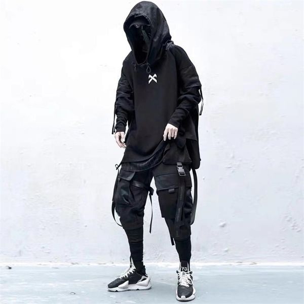 11 bybb's dark japanese streetwear man hoodies hip hop embroideried pullover patchwork fake two darkwear techwear hoodies 201116, Black
11 bybb's dark japanese streetwear man hoodies hip hop embroideried pullover patchwork fake two darkwear techwear hoodies 201116, Black