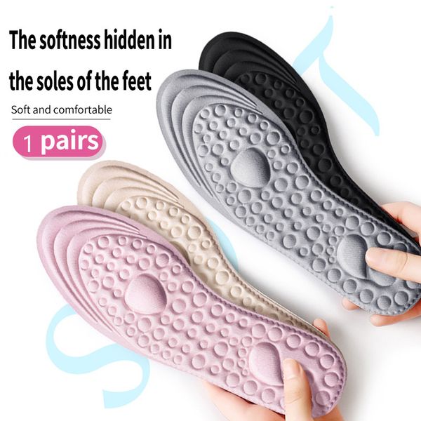 1 pair memory foam breathable massage insoles for women lift heel comforat sole shoe available in multiple colors shoes solf pad, Black
1 pair memory foam breathable massage insoles for women lift heel comforat sole shoe available in multiple colors shoes solf pad, Black
