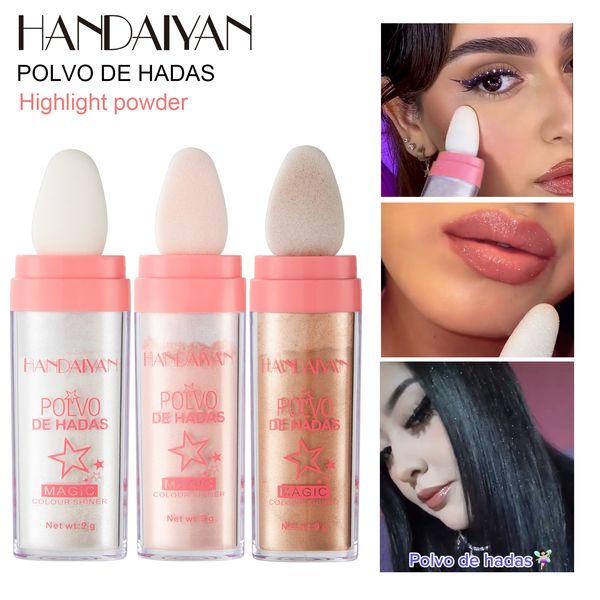 3 colors highlighters powder polvo de hadas glitter shimmer contour blush powder for face body highlight 9g
3 colors highlighters powder polvo de hadas glitter shimmer contour blush powder for face body highlight 9g