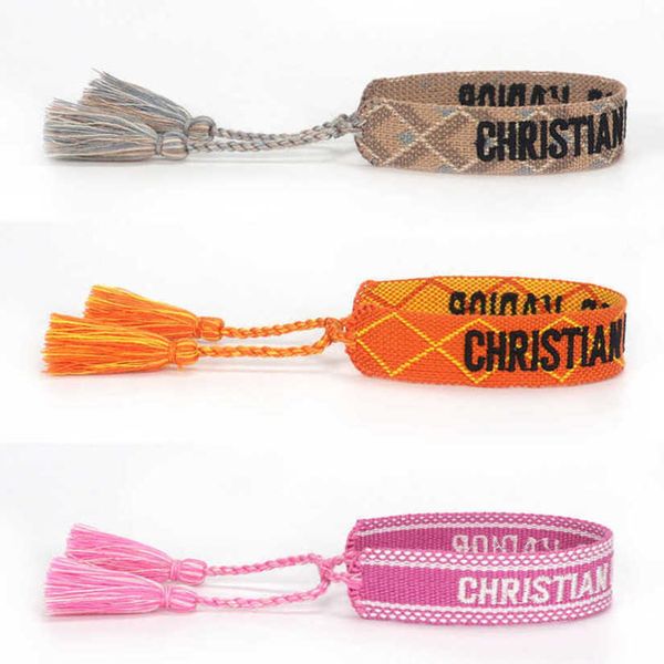 bracelets luxury fashion women's d brand designer bangle letter embroidery bracelet hand woven jewelry bohemian rope trinket men girl f, Golden;silver
bracelets luxury fashion women's d brand designer bangle letter embroidery bracelet hand woven jewelry bohemian rope trinket men girl f, Golden;silver