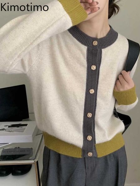women's sweaters kimotimo hit color knitted vest women 2022 autumn round neck loose sweater korean temperament lazy long sleeve vests j, White;black
women's sweaters kimotimo hit color knitted vest women 2022 autumn round neck loose sweater korean temperament lazy long sleeve vests j, White;black
