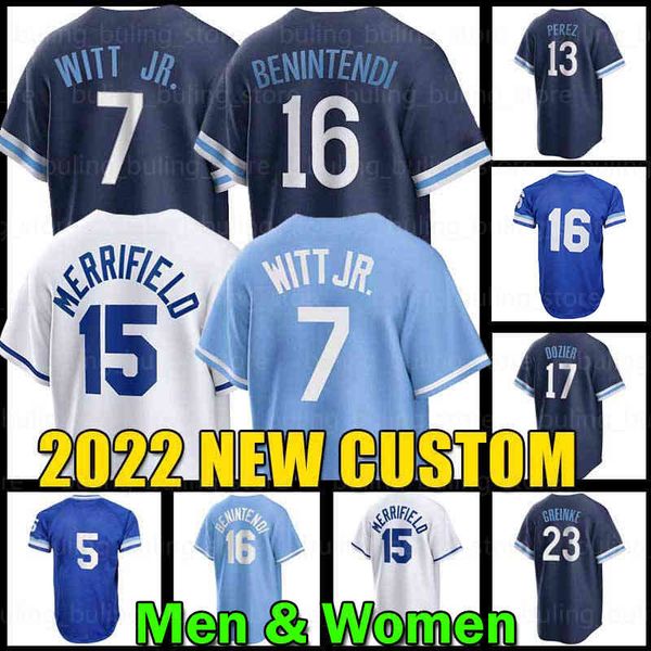 7 bobby witt jr. baseball jersey 16 bo jackson royals 5 george brett 13 salvador perez kansas city 51 brady singer 2 michael a. taylor 17 hu, Blue;black
7 bobby witt jr. baseball jersey 16 bo jackson royals 5 george brett 13 salvador perez kansas city 51 brady singer 2 michael a. taylor 17 hu, Blue;black