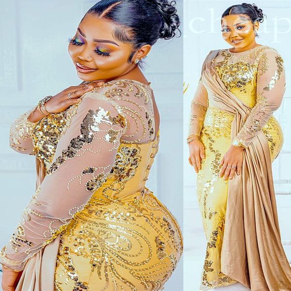 2022 arabic aso ebi gold sheath prom dresses sequined lace evening formal party second reception birthday engagement gowns dress zj283, Black
2022 arabic aso ebi gold sheath prom dresses sequined lace evening formal party second reception birthday engagement gowns dress zj283, Black