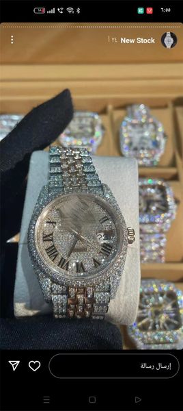 luxury mens watches moissanite mosang stone diamond watch movement watches for men montre de luxe wristwatch mechanical automatic 904l 1013, Slivery;brown
luxury mens watches moissanite mosang stone diamond watch movement watches for men montre de luxe wristwatch mechanical automatic 904l 1013, Slivery;brown