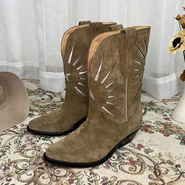 embroidered design western cowboy boots chunkle heel mid-calf boots pointed toe slip-on fashion knight booties luxury designers shoe for wom, Black
embroidered design western cowboy boots chunkle heel mid-calf boots pointed toe slip-on fashion knight booties luxury designers shoe for wom, Black