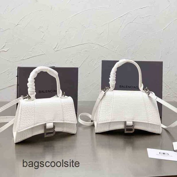 bag handbags designer balencaga leather family 2023 hourglass high version women's handag crocodile pattern single cmpj