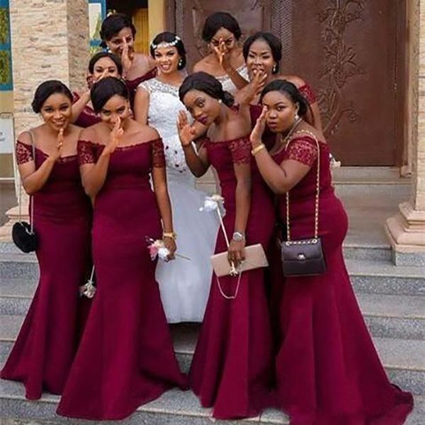 2023 burgundy bridesmaid dresses off the shoulder straps mermaid lace chiffon beach wedding guest gowns custom made plus size, White;pink
2023 burgundy bridesmaid dresses off the shoulder straps mermaid lace chiffon beach wedding guest gowns custom made plus size, White;pink