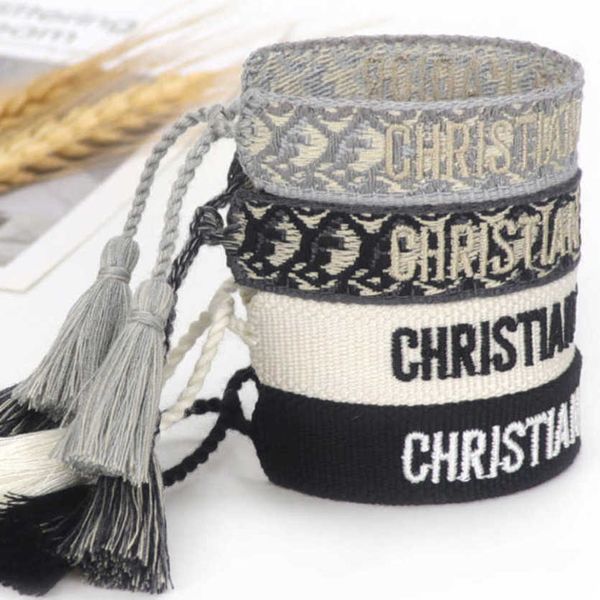 women fashion luxury bracelets brand bangle d designer jewelry bohemian female embroidered letter hand woven tassel rope bracelet men girl f, Black
women fashion luxury bracelets brand bangle d designer jewelry bohemian female embroidered letter hand woven tassel rope bracelet men girl f, Black