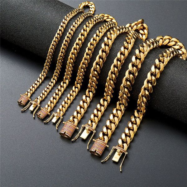 stainless steel miami cuban chain necklace link gold chain new style gifts men'jewelry choker, Silver
stainless steel miami cuban chain necklace link gold chain new style gifts men'jewelry choker, Silver