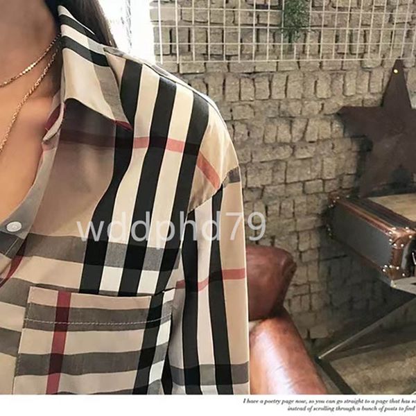 designer women's blouses shirts fashion classic 2022 summer new plaid t-shirt plus size casual long sleeve 3er, White
designer women's blouses shirts fashion classic 2022 summer new plaid t-shirt plus size casual long sleeve 3er, White