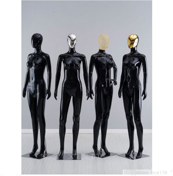 female mannequin whole body fake human shape bright black model hollow clothes display rack, Khaki
female mannequin whole body fake human shape bright black model hollow clothes display rack, Khaki