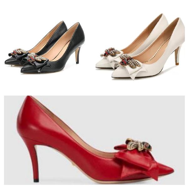 women pumps high-heeled shoes wedding 969 luxury designer trendy ribbon bowtie big bees bride pointed, Black
women pumps high-heeled shoes wedding 969 luxury designer trendy ribbon bowtie big bees bride pointed, Black