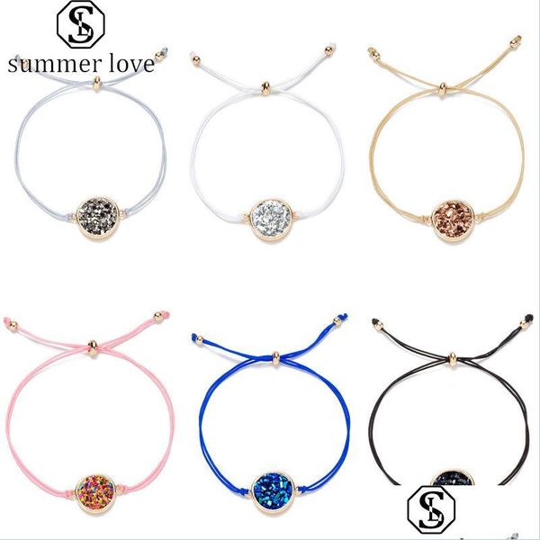 link chain fashion natural stone bracelet crystal druzy charm colorf woven adjustable friendship rope chain cuff bangles jewelry gif dhcjk, Black
link chain fashion natural stone bracelet crystal druzy charm colorf woven adjustable friendship rope chain cuff bangles jewelry gif dhcjk, Black
