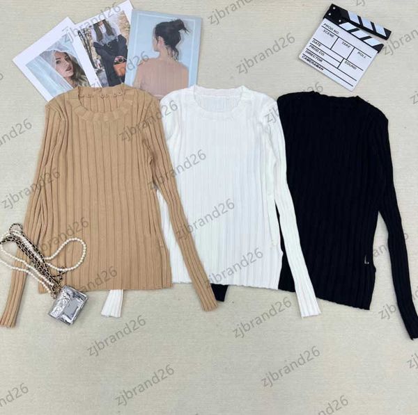 designer sweater womens vertical striped metal logo knitted sweaters classic round collar pullover regular knitwear women clothing 3 colors, White;black
designer sweater womens vertical striped metal logo knitted sweaters classic round collar pullover regular knitwear women clothing 3 colors, White;black