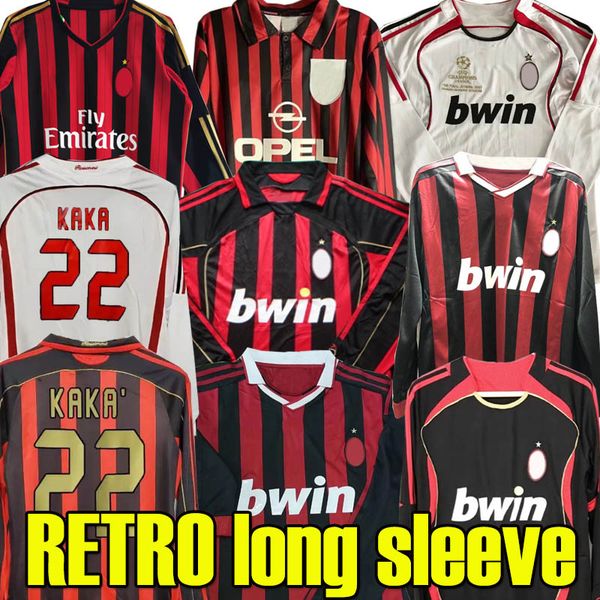 retro soccer jerseys long sleeve 1999 2006 07 2009 2013 2014 kaka baggio maldini van basten pirlo inzaghi gullit ac milans vintage shirt men, Black;yellow
retro soccer jerseys long sleeve 1999 2006 07 2009 2013 2014 kaka baggio maldini van basten pirlo inzaghi gullit ac milans vintage shirt men, Black;yellow