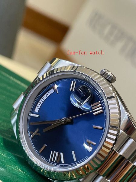bp men's watch automatic movement 40mm white gold blue dial men's watch, Slivery;brown
bp men's watch automatic movement 40mm white gold blue dial men's watch, Slivery;brown