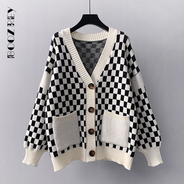 boozrey autumn winter women cardigans warm knitted sweater jacket pocket plaid fashion knit cardigan coat loose sweaters, White;black
boozrey autumn winter women cardigans warm knitted sweater jacket pocket plaid fashion knit cardigan coat loose sweaters, White;black